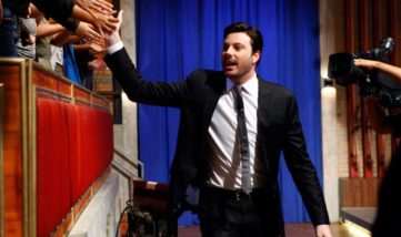 Danilo Gentili durante gravação do "The Noite" (Divulgação)